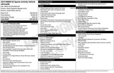 2019 BMW X2 xDrive28i M SPORT PACKAGE