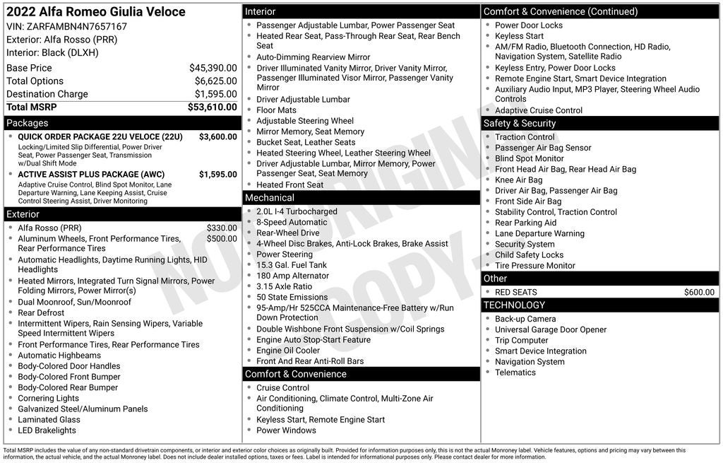 2022 Alfa Romeo Giulia Veloce