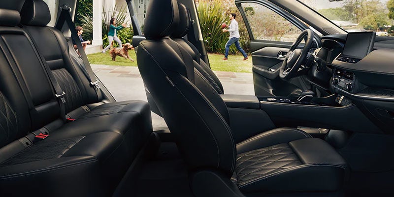 The interior of the 2024 Nissan Rogue in Pompano Beach, FL